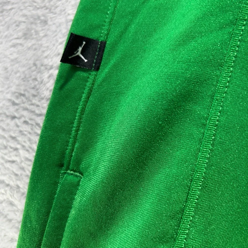 Vintage Jordan Jumpman Track Pants Green Athletic Sweatpant 4XL Snap Pockets Y2K